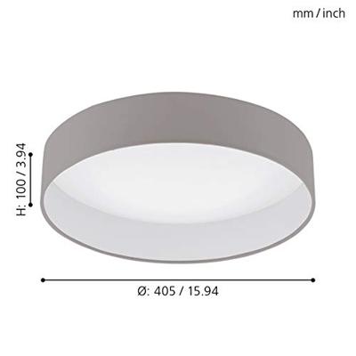 Eglo Led plafondlampPalomaro 1 40cm taupe - 96539