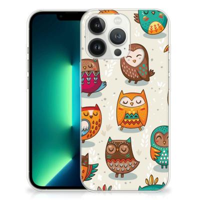 iPhone 13 Pro Max | TPU Hoesje | Vrolijke Uilen