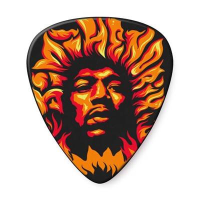 Dunlop Jimi Hendrix 69 Psych Series Voodoo Fire plectrumset (6 stuks) Dunlop Jimi Hendrix 69 Psych Series Voodoo Fire plectrumset (6 stuks)
