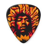 Dunlop Jimi Hendrix 69 Psych Series Voodoo Fire plectrumset (6 stuks) - thumbnail