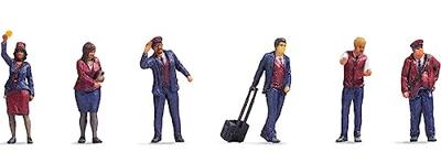 NOCH 35200 N Spoorwegpersoneel figuren Kant-en-klaar model