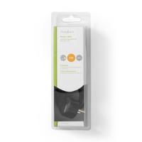 Voedingskabel | Schuko Male Haaks - IEC-320-C13 | 2,0 m | Zwart - thumbnail