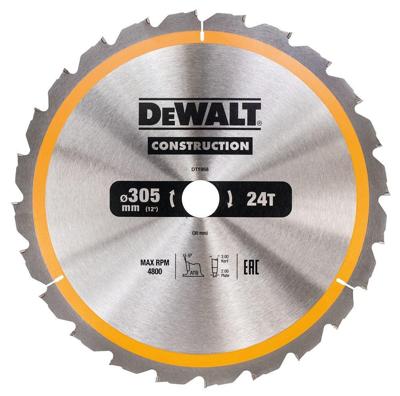 DeWalt Accessoires Cirkelzaagblad 305x30x24t, negatief 5°, kerf 3mm - DT1958-QZ DeWalt Accessoires Cirkelzaagblad 305x30x24t, negatief 5°, kerf 3mm - DT1958-QZ