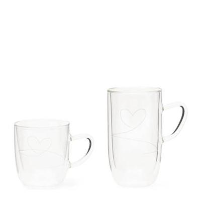 Riviera Maison With Love Dubbelwandige glazen Set 345ml en 400ML