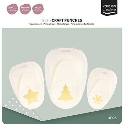 Vaessen Creative • figuurpons set sneeuwvlok ster kerstboom 3st.