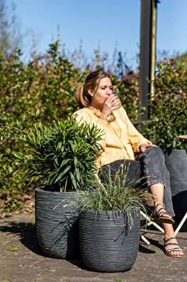 Capi plantenbak waste smooth 43x41 cm grijs