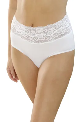 Dames taille slip Modal kant - Comfortabele kanten hoge dames onderbroek - Huidvriendelijk