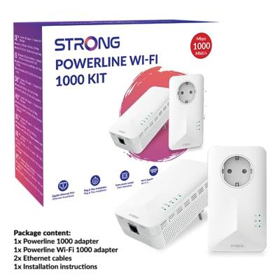 Adapter PLC STRONG POWERL1000WFDUOEUV2 Wit (2 Stuks)