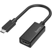 Hama Video-adapter USB-C naar HDMI Ultra-HD 4K HDMI kabel Zwart - thumbnail