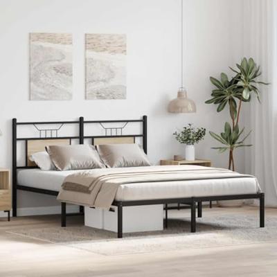 Bedframe zonder matras hout sonoma eikenkleurig 140x200 cm Bedframe zonder matras hout sonoma eikenkleurig 140x200 cm