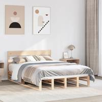 Bedframe zonder matras massief grenenhout 150x200 cm - thumbnail