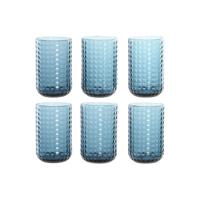 Glazenset Home ESPRIT Blauw Kristal 420 ml (6 Stuks) - thumbnail