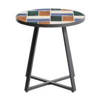 Kave Home Tella bijzettafel Ø45 cm Meerkleurig - thumbnail