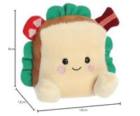 Palm Pals BLT sandwich knuffeltje - 13 cm - thumbnail