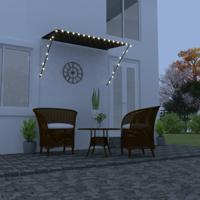 VidaXL Luifel uittrekbaar met led 250x150 cm antraciet - thumbnail