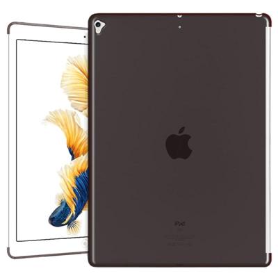 Voor iPad Pro 12,9 inch (2017) transparante TPU afgestoken rand zachte beschermende back cover Case(Black)