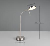 Trio RVS bureaulampMoreno oplaadbaar - R54561107 - thumbnail
