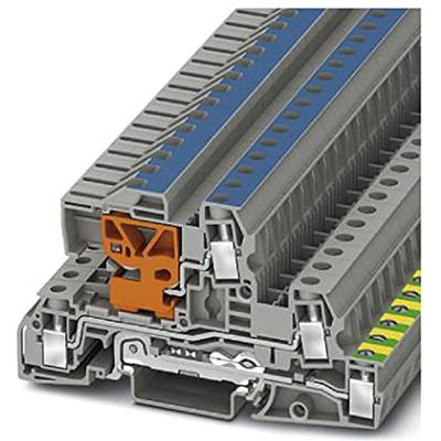 Phoenix Contact 3076039 Installatierandaardeklem 8.2 mm Schroeven Grijs 50 stuk(s)