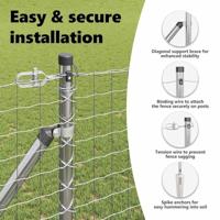 VidaXL Afrasteringspaal 13 pcs zilver staal - thumbnail