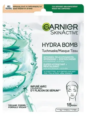 Garnier Skinact hydraterende bomb tissuemasker 1 Stuks