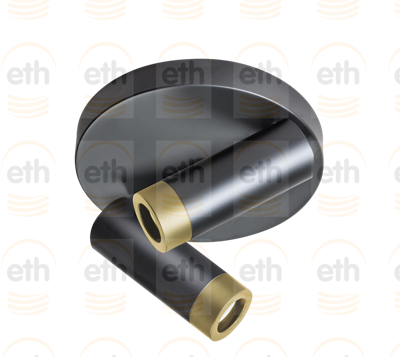 ETH Dubbele opbouwspotMiller zwart - 05-SP1361-30