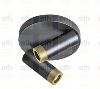 ETH Dubbele opbouwspotMiller zwart - 05-SP1361-30 - thumbnail