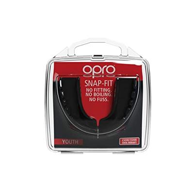 Opro 790009 Snap-Fit Mouthguard - Black - JR
