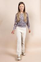 MAYCE Meisjes flair broek rib velours - Kit - thumbnail