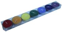 Chakra Theelicht 7 Geurkaarsjes in Cadeauverpakking - thumbnail