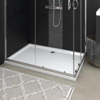VidaXL Douchebak met noppen 80x120x4 cm abs wit - thumbnail