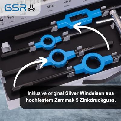 GSR 00708090 Schroefdraadsnijderset 56-delig HSS-G Metrisch M3 - M18, M20 GSR 00708090 Schroefdraadsnijderset 56-delig HSS-G Metrisch M3 - M18, M20