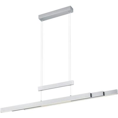 LED Hanglamp 54W - Aanpasbare Kleurtemperatuur - Rechthoek - Mat Nikkel