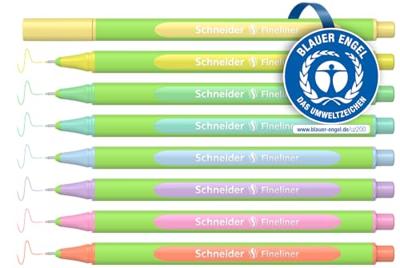 Schneider S-191088 Line-Up Fineliners 0.4 mm 8 Stuks Pastel