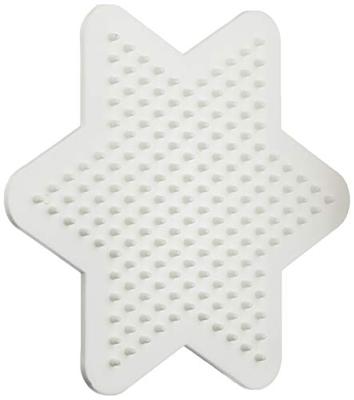 Hama strijkkralen grondplaat ster klein wit
