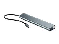 Monoprice 7-poorts USB-C-hub - aluminium, supersnelheidsoverdrachtssnelheden, compatibel met Apple MacBook, Google Chromebook en meer - thumbnail