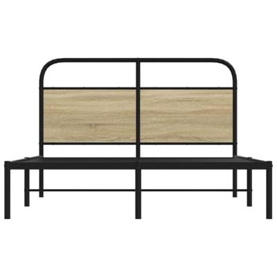 Bedframe zonder matras bewerkt hout sonoma eikenkleur 120x190cm