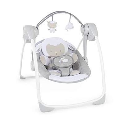 Baby wipstoel Ingenuity Cuddle Lamb Compact Grijs
