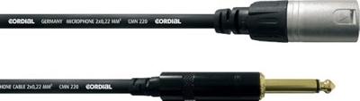 Cordial CCM 10 MP XLR Verbindingskabel [1x XLR-stekker - 1x Jackplug male 6,3 mm] 10.00 m Zwart