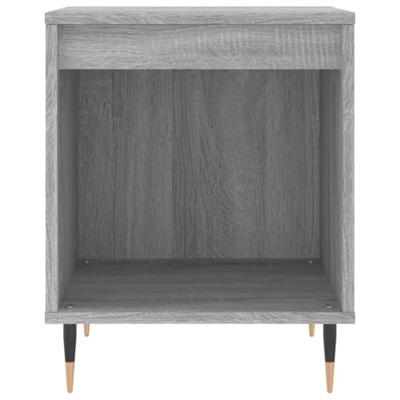 Nachtkastjes 2 st 40x35x50 cm bewerkt hout grijs sonoma eiken