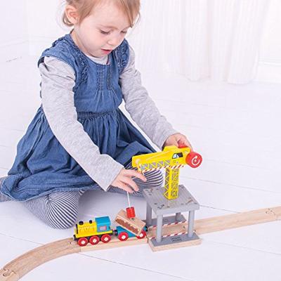 Bigjigs houten rails - hijskraan - thumbnail