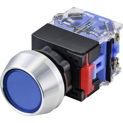 TRU COMPONENTS LAS0-L-11/B Druktoets 250 V 5 A 1x uit/(aan) Moment IP40 1 stuk(s)