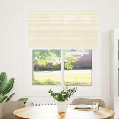VidaXL Plissé rolgordijn 110x100cm stofbreedte 109,4cm polyester crème VidaXL Plissé rolgordijn 110x100cm stofbreedte 109,4cm polyester crème