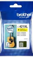 Brother Inktcartridge LC-421XLY Origineel Geel LC421XLY - thumbnail