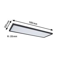 Paulmann Atria Shine 71003 LED-plafondlamp 22 W Warmwit Zwart - thumbnail