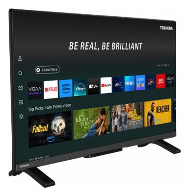 TOSHIBA 32QV2F63DG - QLED TV 32 inch (80 cm) - FHD 1920 x 1080 - DTS Virtual:X - Smart TV - 2 x HDMI