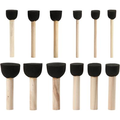Creativ Company Foam tamponeerstokjes, l: 9-10 cm, d 13+20+25+35 mm, 12 stuk/ 1 doos