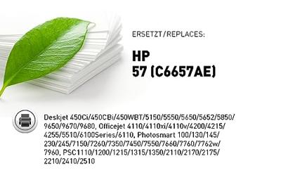 KMP Inktcartridge vervangt HP, LSK, OTC, Odixion, Olivetti, Output Solutions, Seiko Precision, Telecom Italia 57, C6657AE Compatibel Kleur H12 0995,4570
