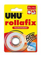 UHU rollafix 36965 Plakband Transparant (l x b) 25 m x 19 mm 1 stuk(s) - thumbnail