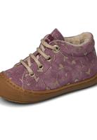 Suède schoentjes 'eerste stapjes' NATURINO® paars - thumbnail