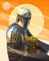 Komar Into Wonderland Fotobehang The Mandalorian Hunt for Grogu - IADX4-094 - thumbnail